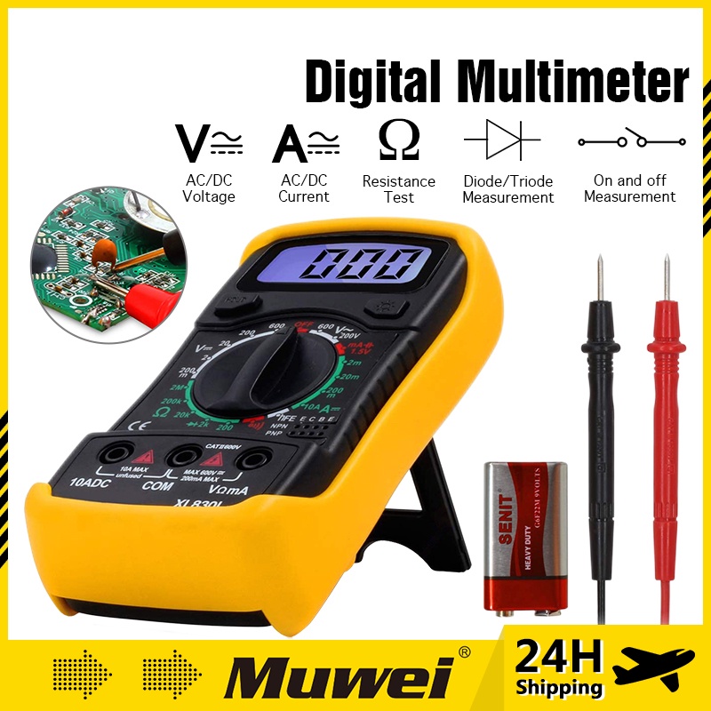 Digital Multimeter XL830L Portable High-precision Digital Multimeter Electrician Multi-function Instrument Volt Meter