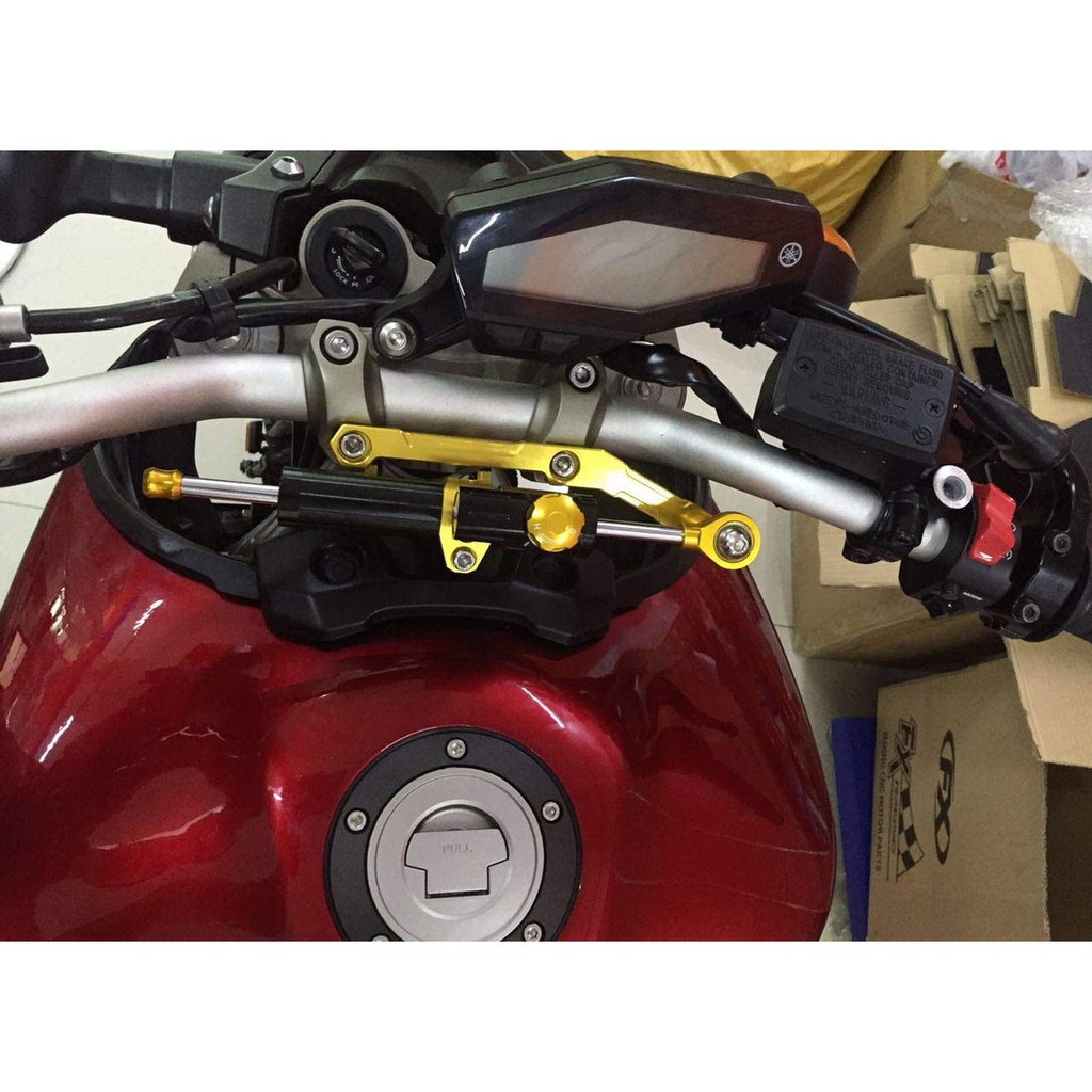 FXCNC Racing Motorcycle Steering Damper Stabilizer Buffer Mounting Bracket for Kawasaki Z900 2017 2018 2019 2020 
