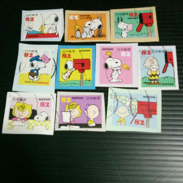 S0131 10 pieces per set of snoopy 2014 stamps Shopee Malaysia