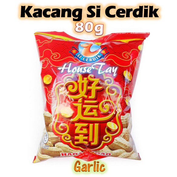 Kacang Si Cerdik Bawang Putih /Masin Garlic Nuts/Salty 好运到 花生 70G