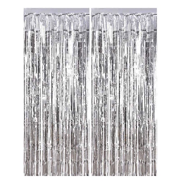 SHIMMER CURTAIN PARTY BACKDROP FOIL STREAMER CURTAIN (91CM X 195CM