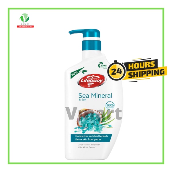 Lifebuoy Antibacterial Sea Mineral & Salt Shower Gel Single Botol (950ml) Shopee Malaysia