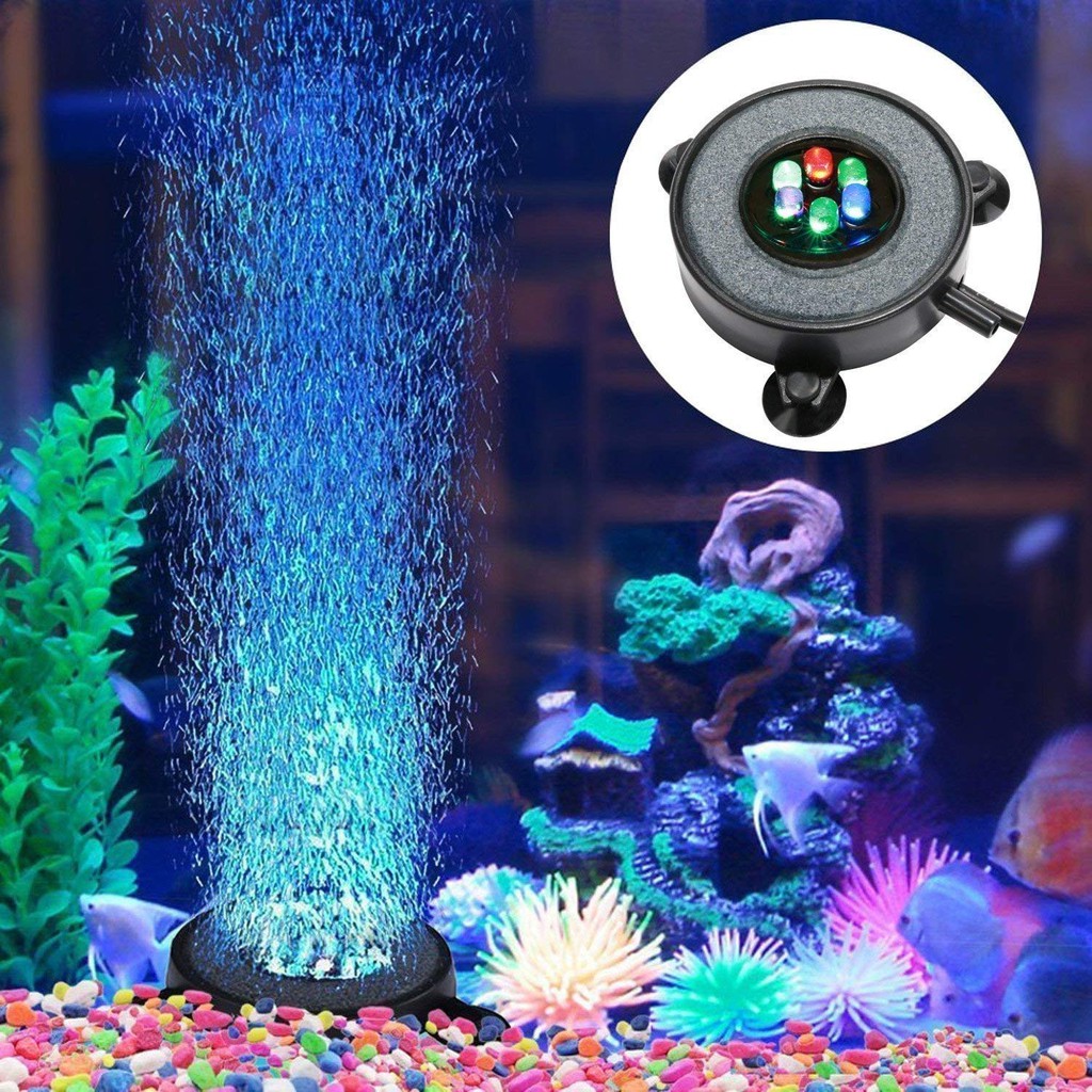 Aquarium Air Stone Bubble Light Fish Tank Air Pump Bubble Stone