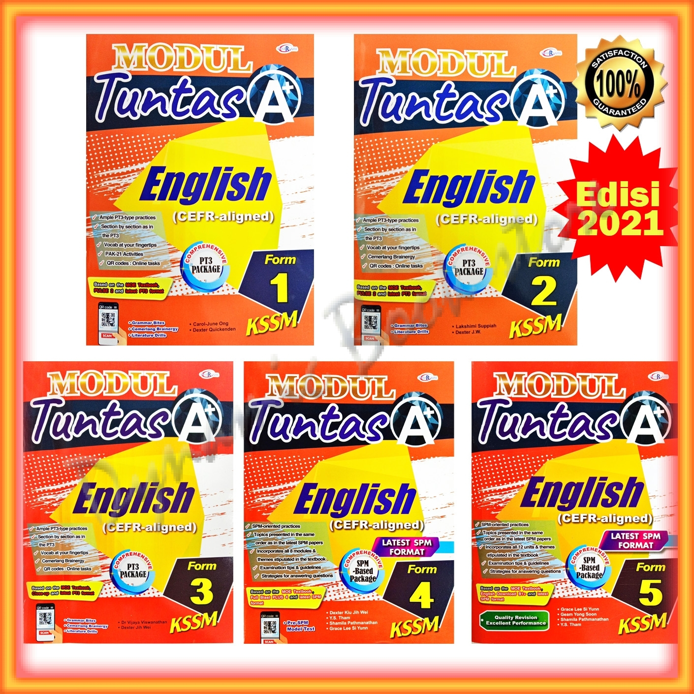 Buku latihan  modul tuntas a+ english cefr kssm edisi 2021  form 1