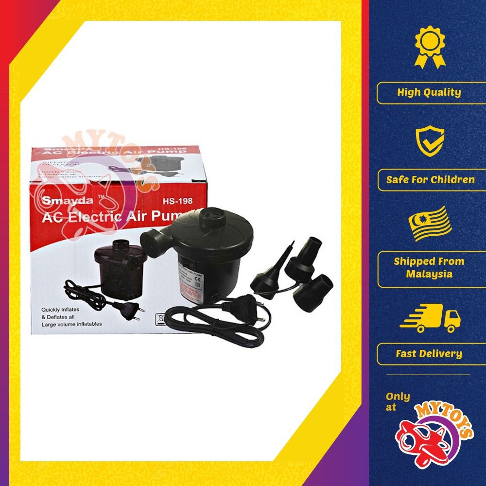 High Powered AC Electric Air Pump for Inflatables and Swimming Pool and Float MYTOYS