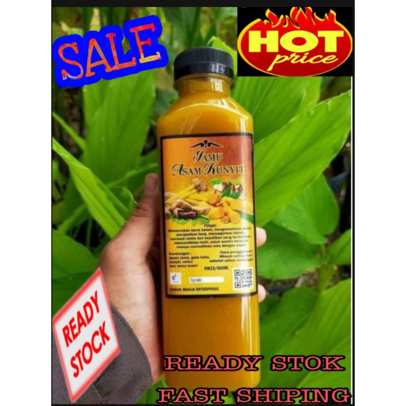 Ready Stok J A M U Asam Kunyit Original Hq Asam Kunyit Jus Asam Detox Lansing Kurus Jamu Herba Ubat Asli Jus Viral Shopee Malaysia