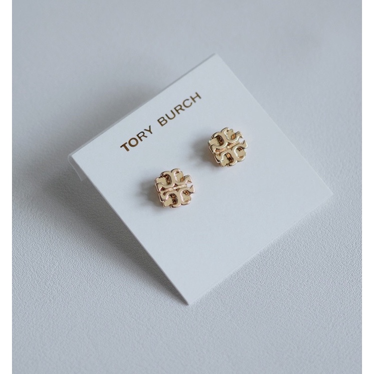 TB ornaments exquisite letter T hollow logo earrings smooth geometric temperament simple girl earrings