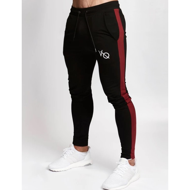 vanquish black tapered cargo sweatpants