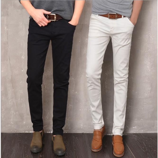 white denim trousers mens
