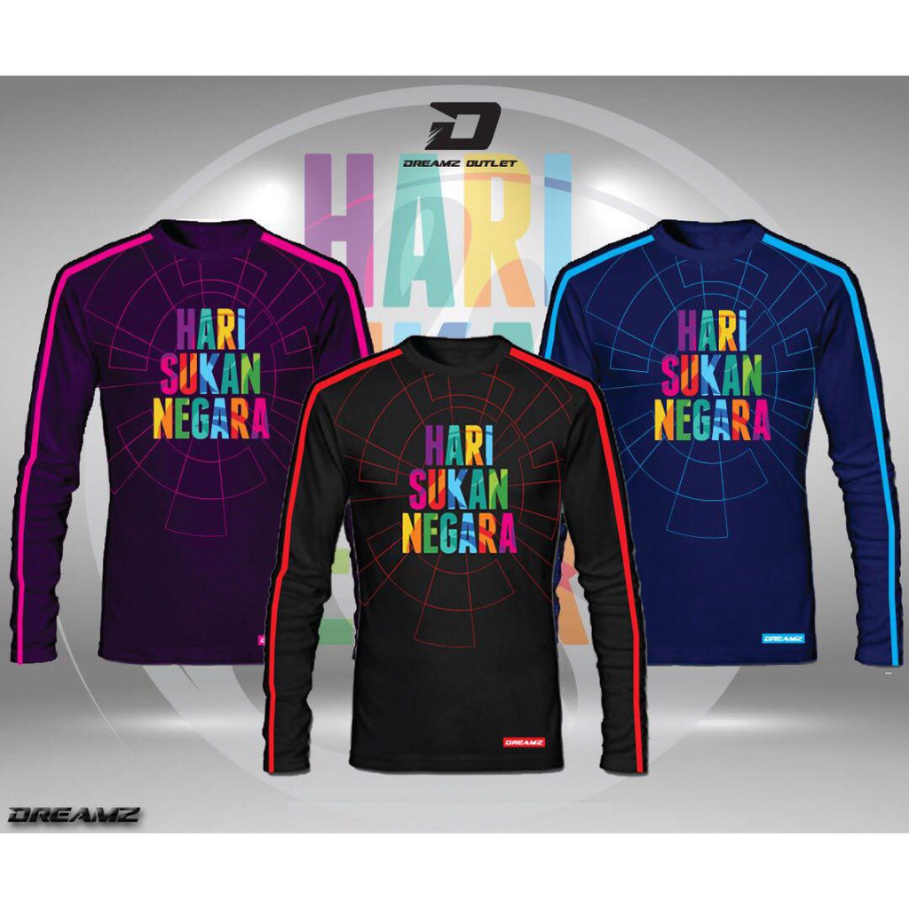 Baju Hari Sukan Negara Jersey Hari Sukan Negara Longsleeve Dreamz Shopee Malaysia