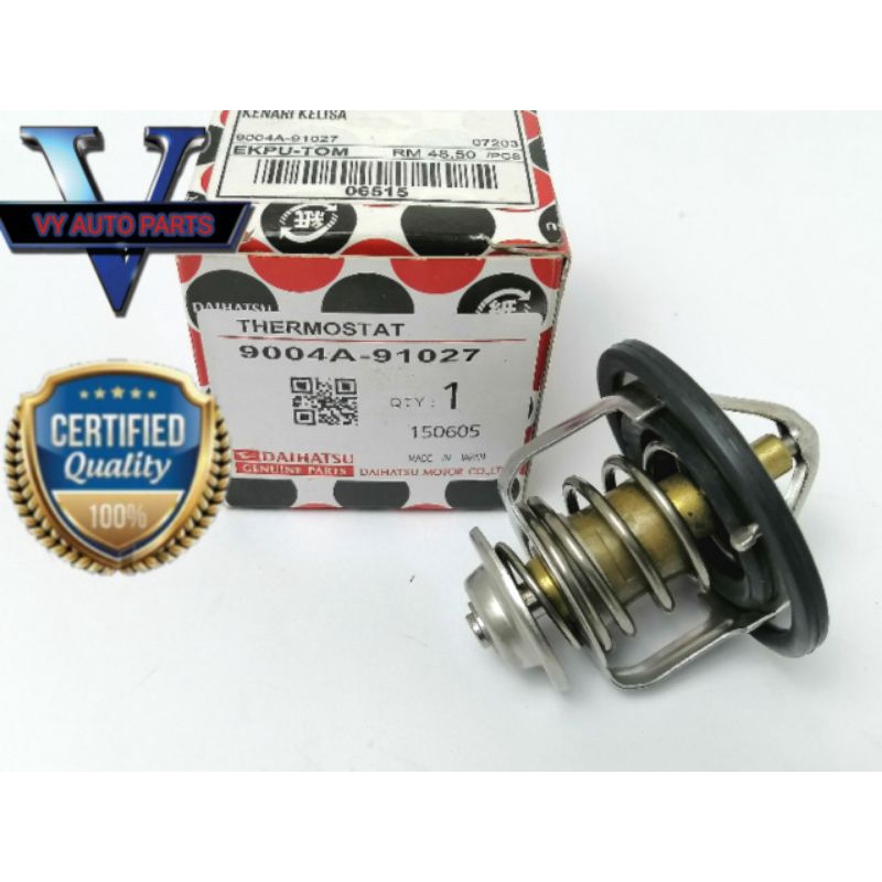 Thermostat Perodua Kelisa Kenari Viva Myvi 1.0 84C set with oring 9004A