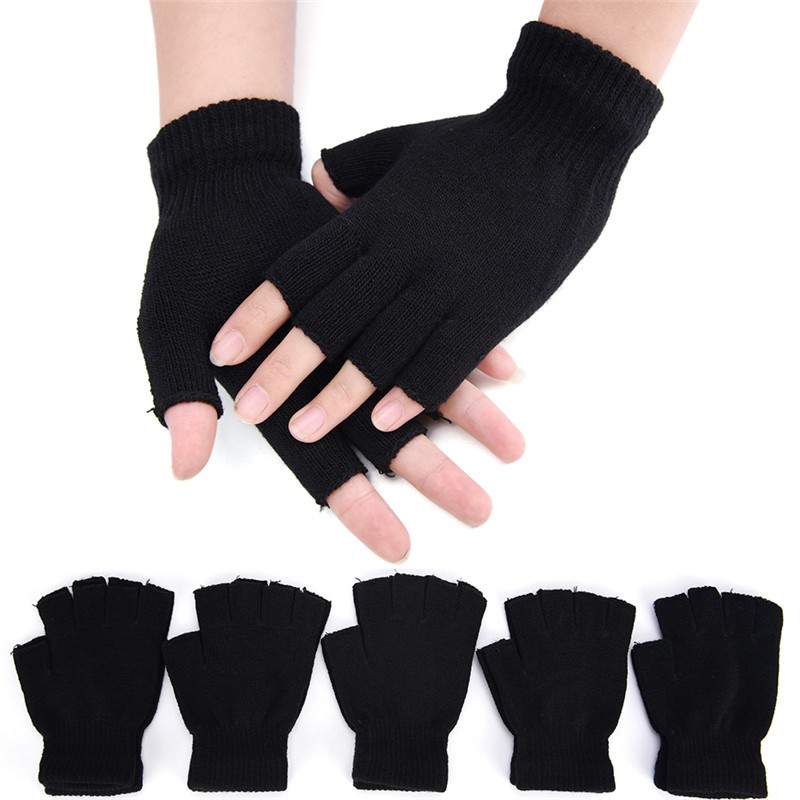 half hand gloves for winter