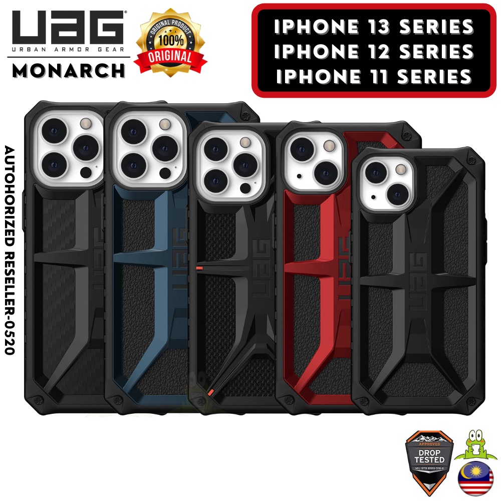 UAG MONARCH iPhone 13 Pro Max/ 13 Mini/ 12 Pro Max/ 12 Mini/11 Pro Max Military Carbon Fiber Shockproof Phone Case Cover