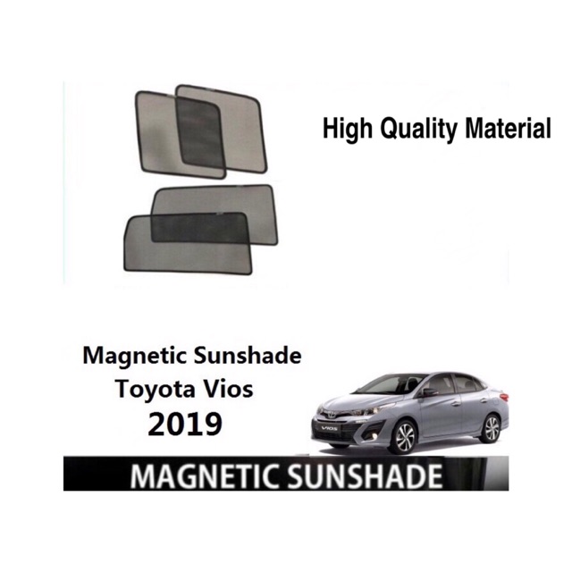 Toyota Vios 2019 High Quality Magnetic Sun Shade