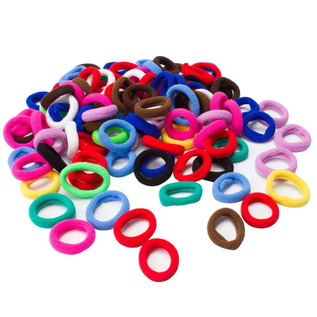 200 Pack Hair Bands Ties Elastics For Toddler Baby Girl No Crease