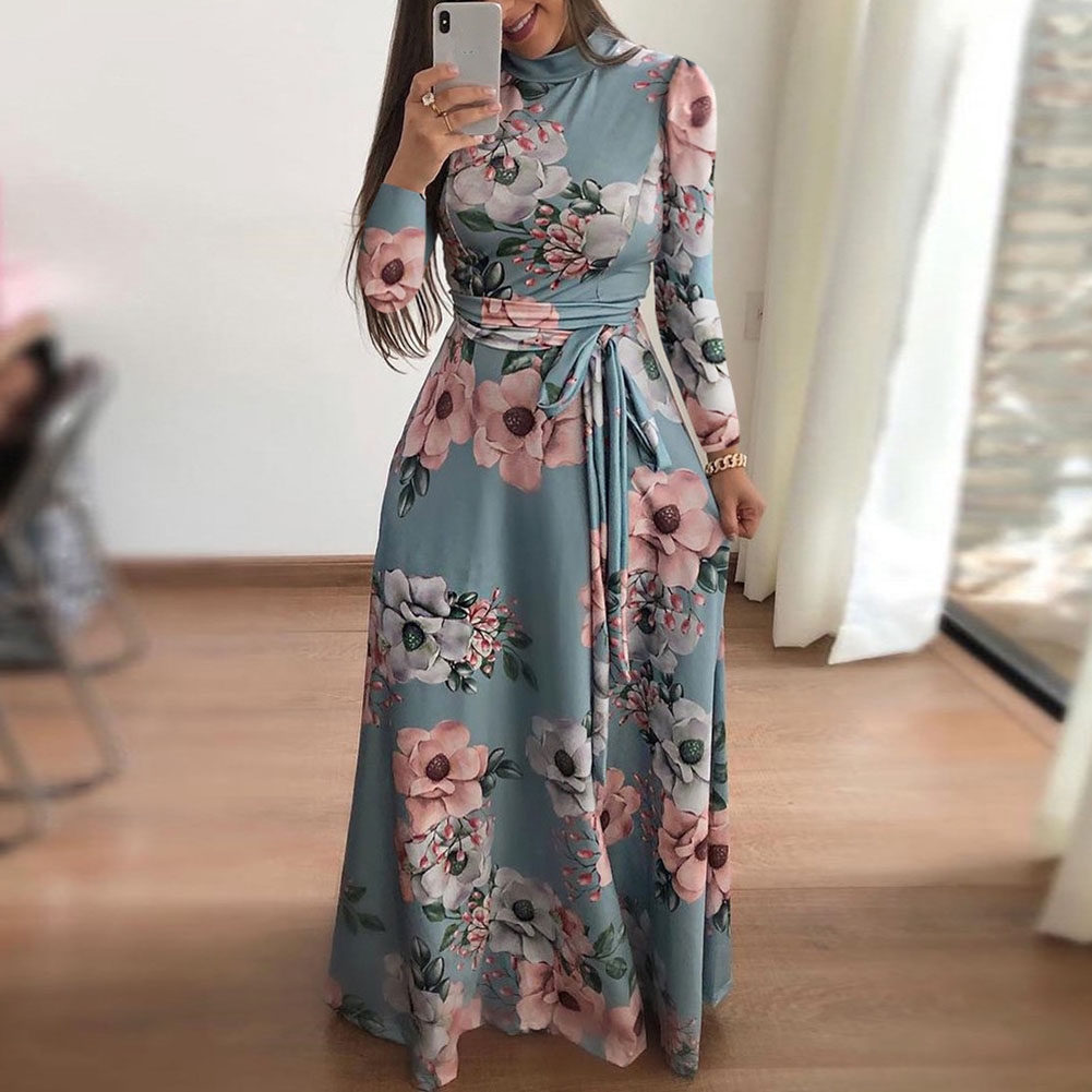 floral maxi dress shopee