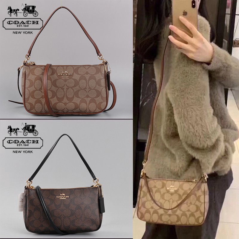 【Ready Stock】Coach Sling Bag Waterproof Shoulder Bag Women Crossbody