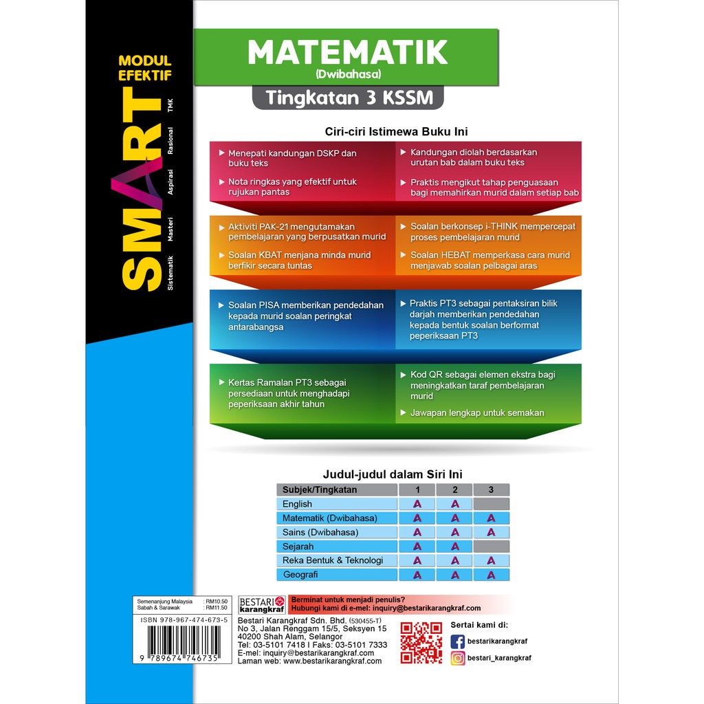 Ready Stock Modul Efektif Smart Tingkatan 3 Pt3 Tahun 2020 Matematik Shopee Malaysia