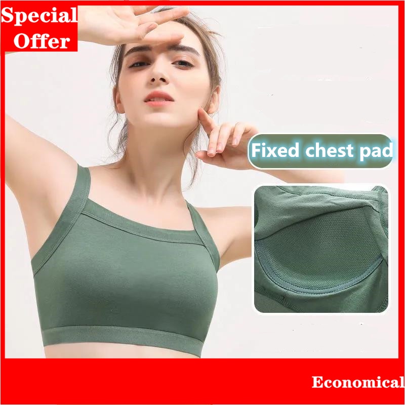 Beautiful back sling bra women's no steel ring sports students gather one-piece underwear women's underwear