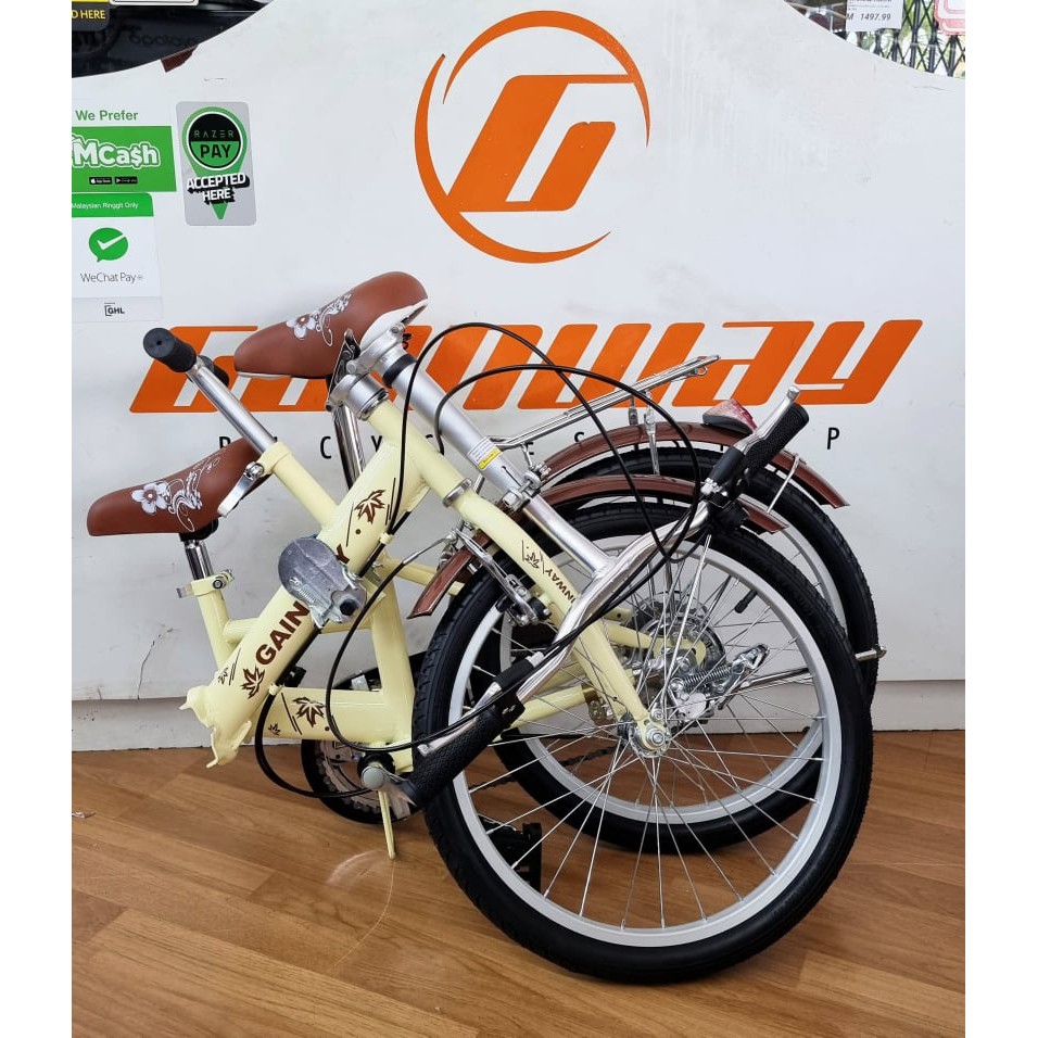 GAINWAY 6 Speed Gear Folding Bike BGW203 Shopee Malaysia