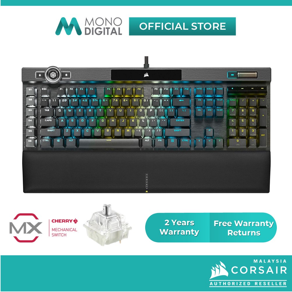 CORSAIR K100 RGB Optical / Mechanical Gaming Keyboard - Cherry MX Speed/ CORSAIR OPX