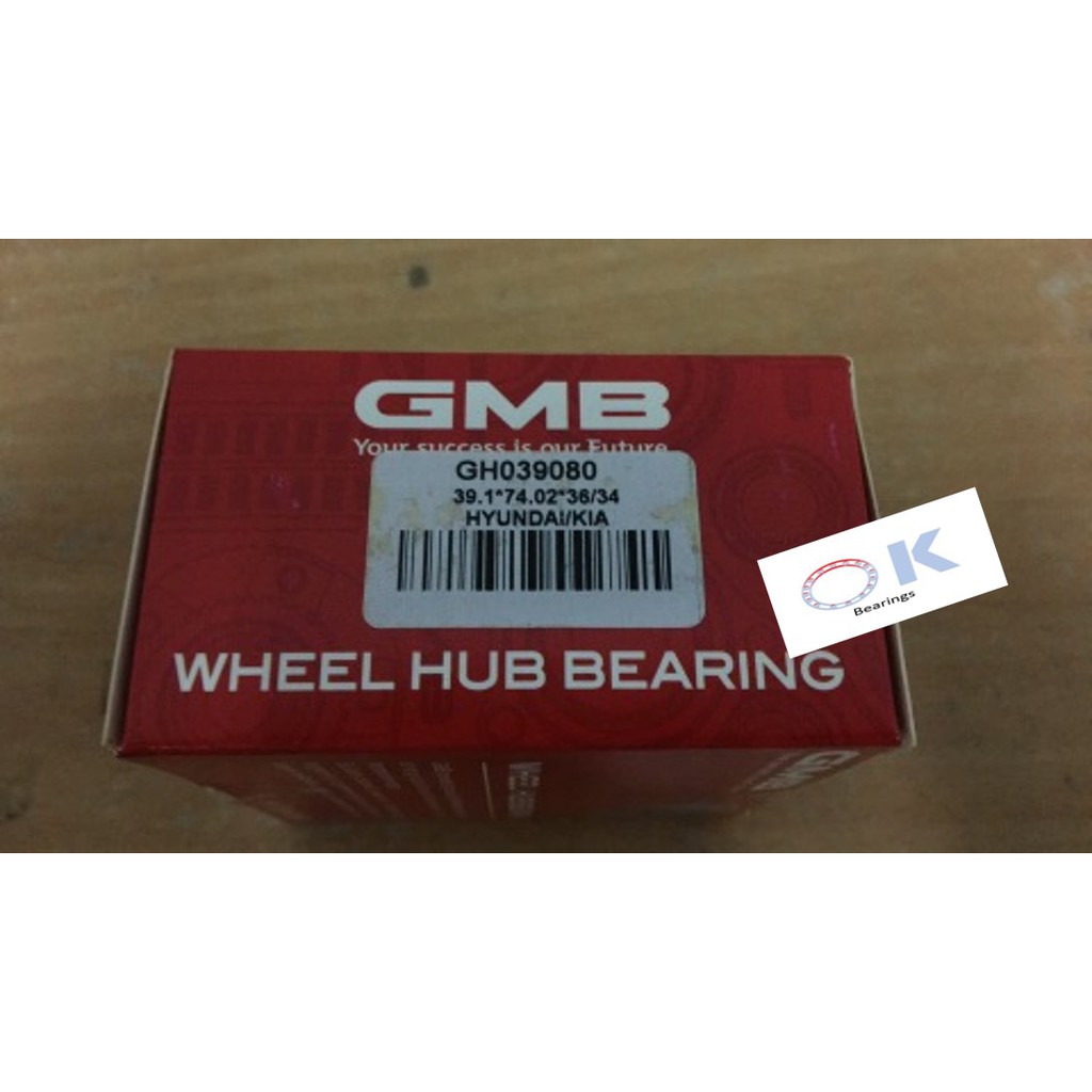 GH039080D GMB(Front Wheel Bearing for Hyundai Matrix,Elantra,Kia Cerato ...