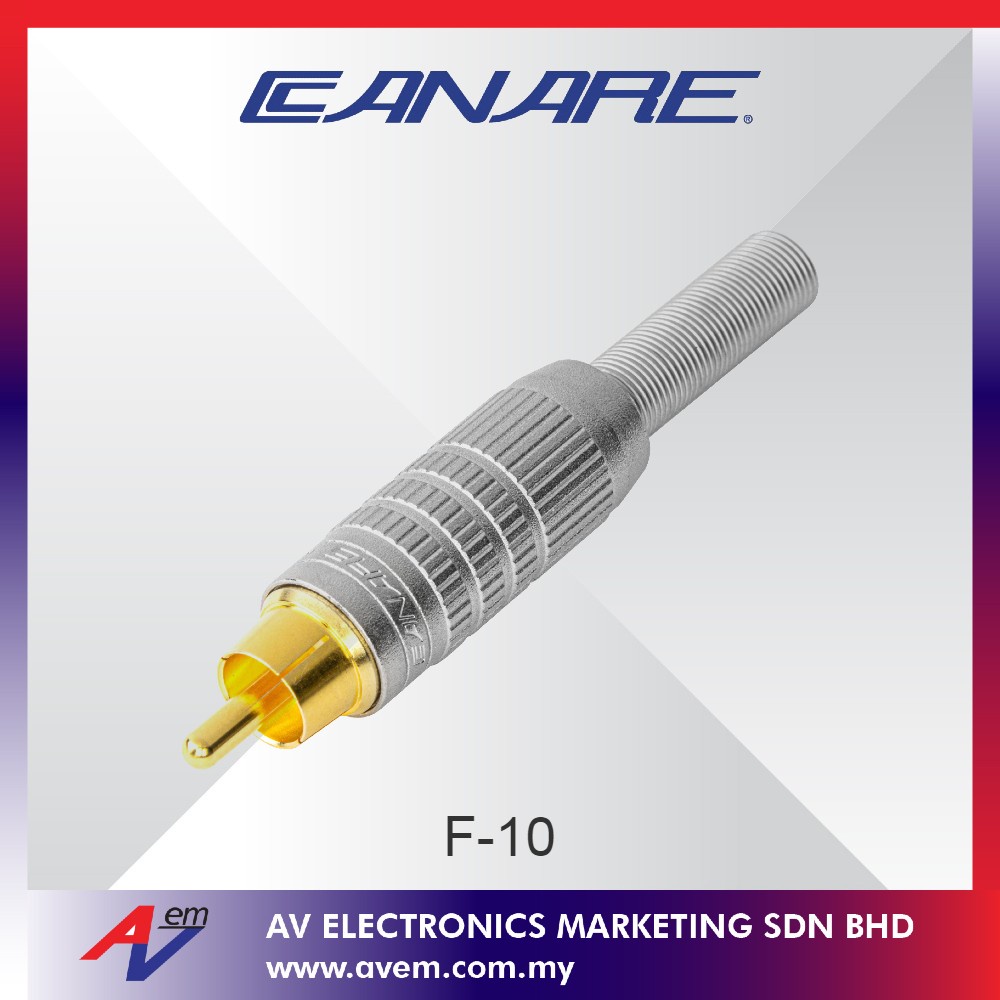 Canare F-10 Deluxe Clamp RCA Plug - MADE IN JAPAN | Shopee Malaysia