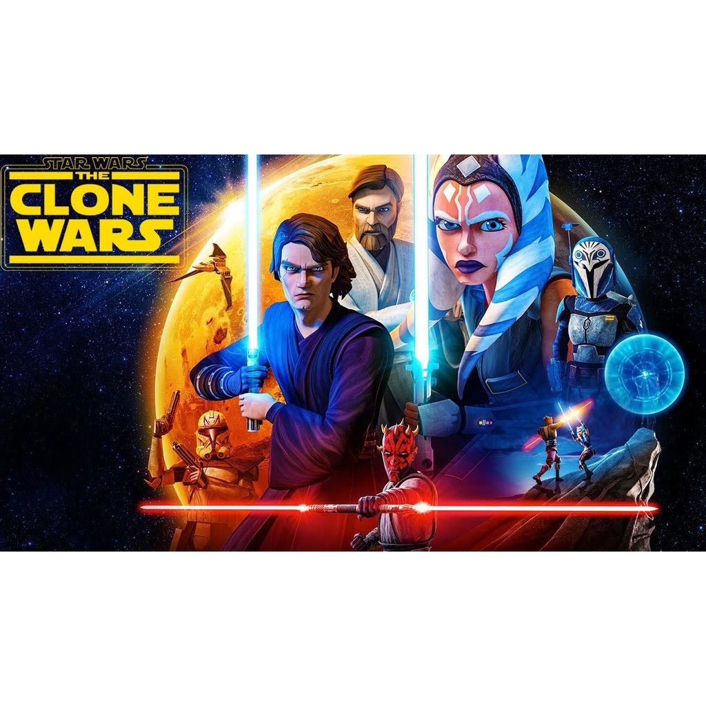 Star Wars The Clone Wars Dvd Copy Complete Cartoon Series Shopee Malaysia