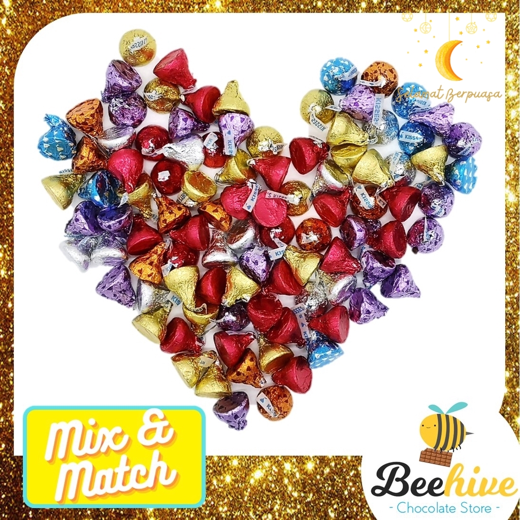 Hersheys Kisses Chocolate Assortment 1pc [Halal] [Mix & Match] Shopee