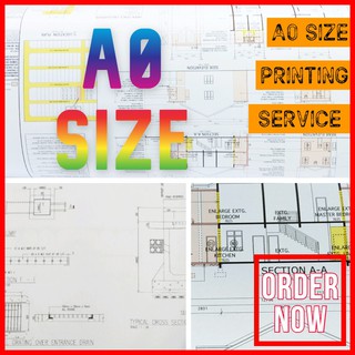 A0 Printing, Printing A0 Size [Plain Paper] Pola Printing, Construction Plan Printing