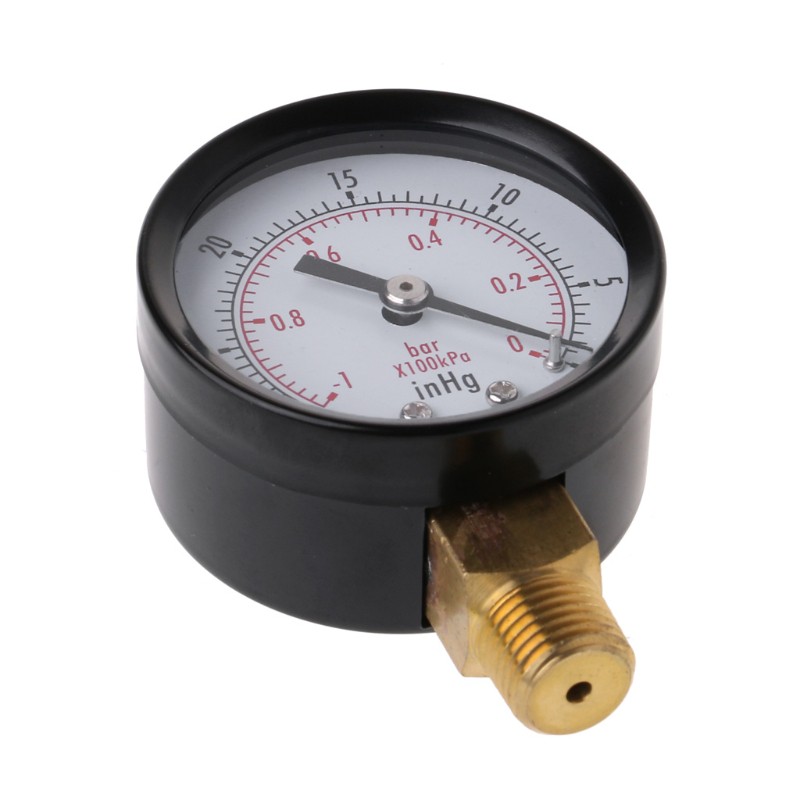 Pressure Gauge Mini Dial Air Pressure Meter Double Scale