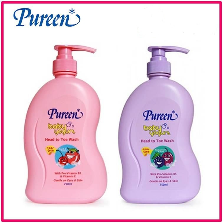 pureen yogurt head toe wash