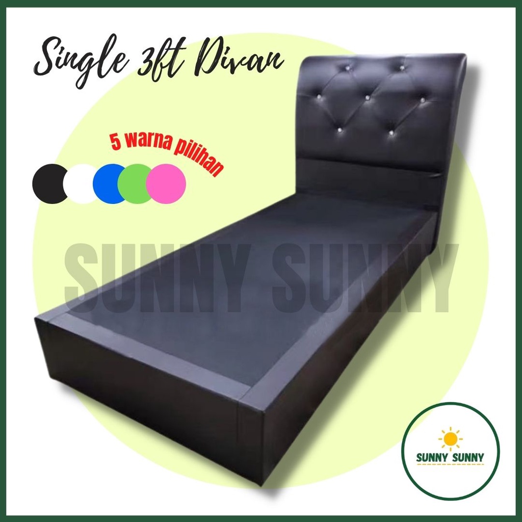 3ft Single Divan Katil Single Harga Kilang Katil Bed Frame Shopee