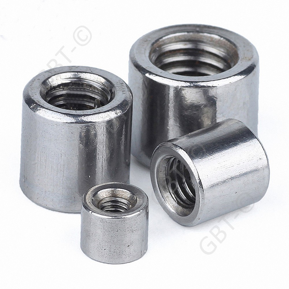 Round Rod Bar Stud Connector Long Coupling Nuts M3 to M16 A2 304 Stainless 