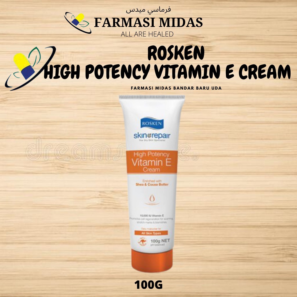ROSKEN HIGH POTENCY VITAMIN E CREAM 100G Shopee Malaysia
