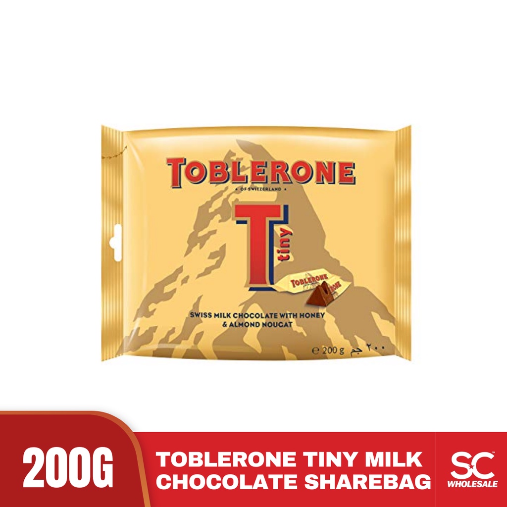 Toblerone Tiny Milk Chocolate Sharebag 200g Coklat Toblerone Swiss