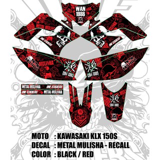 Kawasaki Klx D Tracker 150 Metal Mulisha Recall Decal