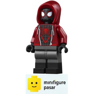 Dark Red Hood Minifigure SH679 Miles Morales LEGO Spider-Man 