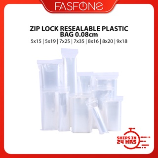 (100pcs / Pack) Zip Bag Plastic Bag Zipper Bag Travel Storage Plastic Clear OPP Packaging Small Size Long