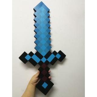 Minecraft Sword Toys Large Eva Kids Outdoor Indoor Foam Game Play Toy Blue Grey Yellow Crown Shopee Malaysia