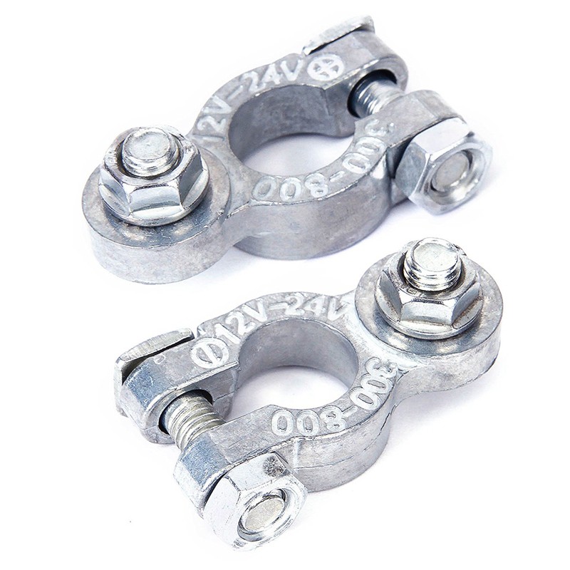 2 Pcs Clamp connector Battery positive anode zinc terminal Automotive