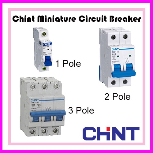 CHINT 1POLE 6kA Miniature Circuit Breaker (MCB) 6AMP/10AMP/16AMP/20AMP ...