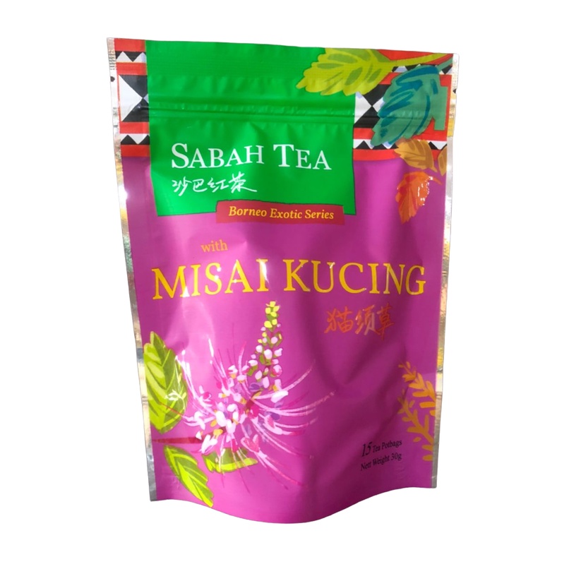 Sabah Tea: Borneo Exotic Series-Potbags Misai Kucing 15's