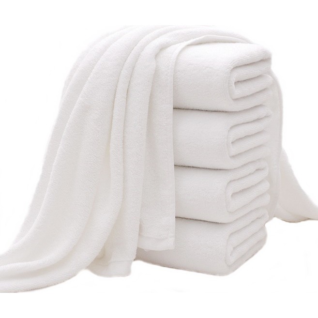 Bath Towels 250g/450g (2 Pcs/Set) White Shopee Malaysia