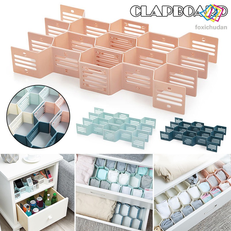 Fcd Adjustable Drawer Diy Clapboard Partition Divider Sorting Panties Socks Organizer Shopee Malaysia