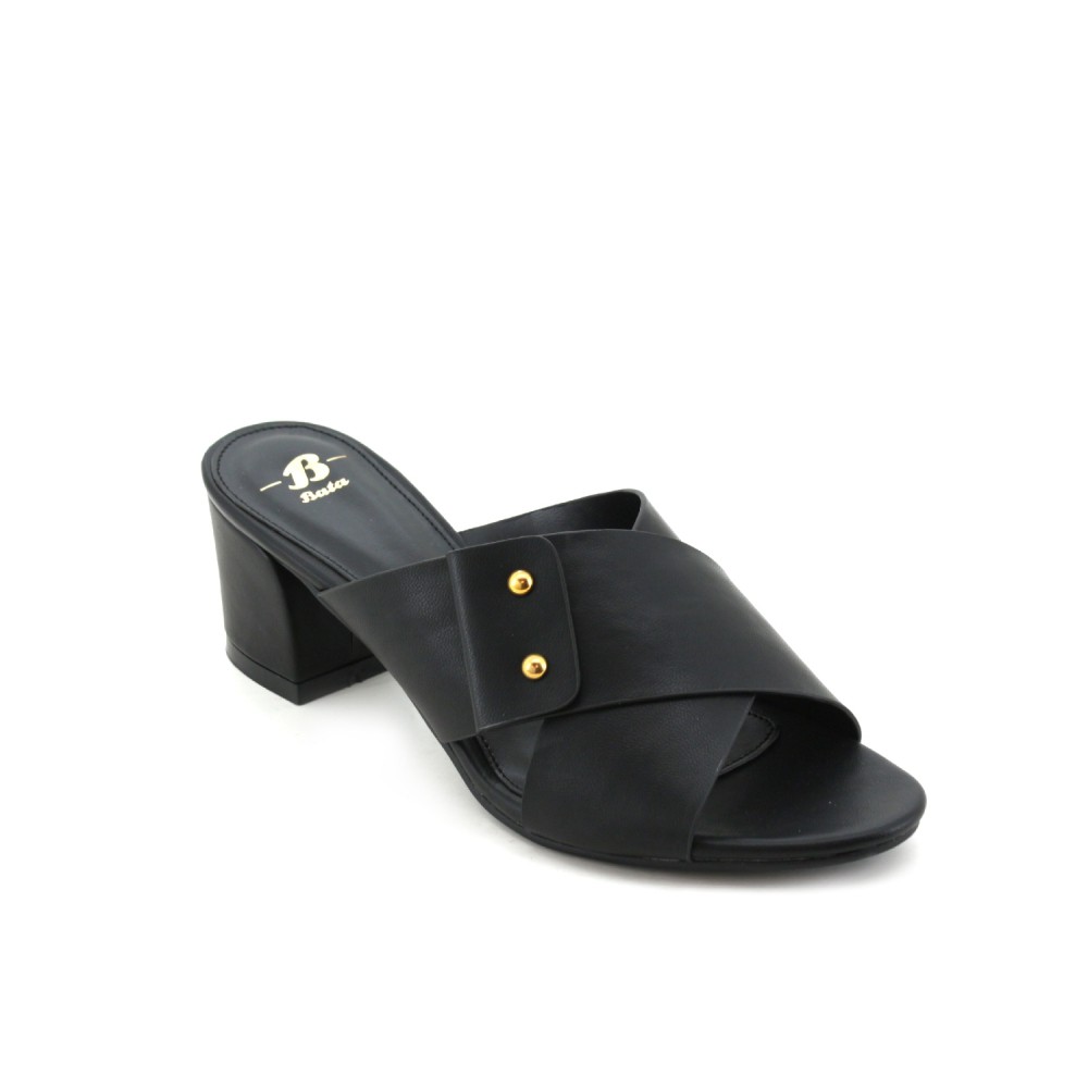 bata women black heels