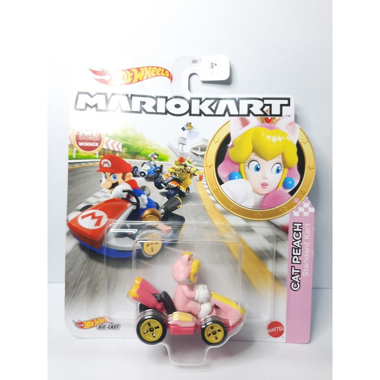 Cat Peach Mario Kart Premium Hot Wheels Standard Kart Shopee Malaysia