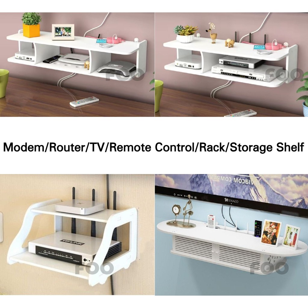 READY STOCK FOO Router DVD Player TV Rack Set-Top Box Storage Shelf ...