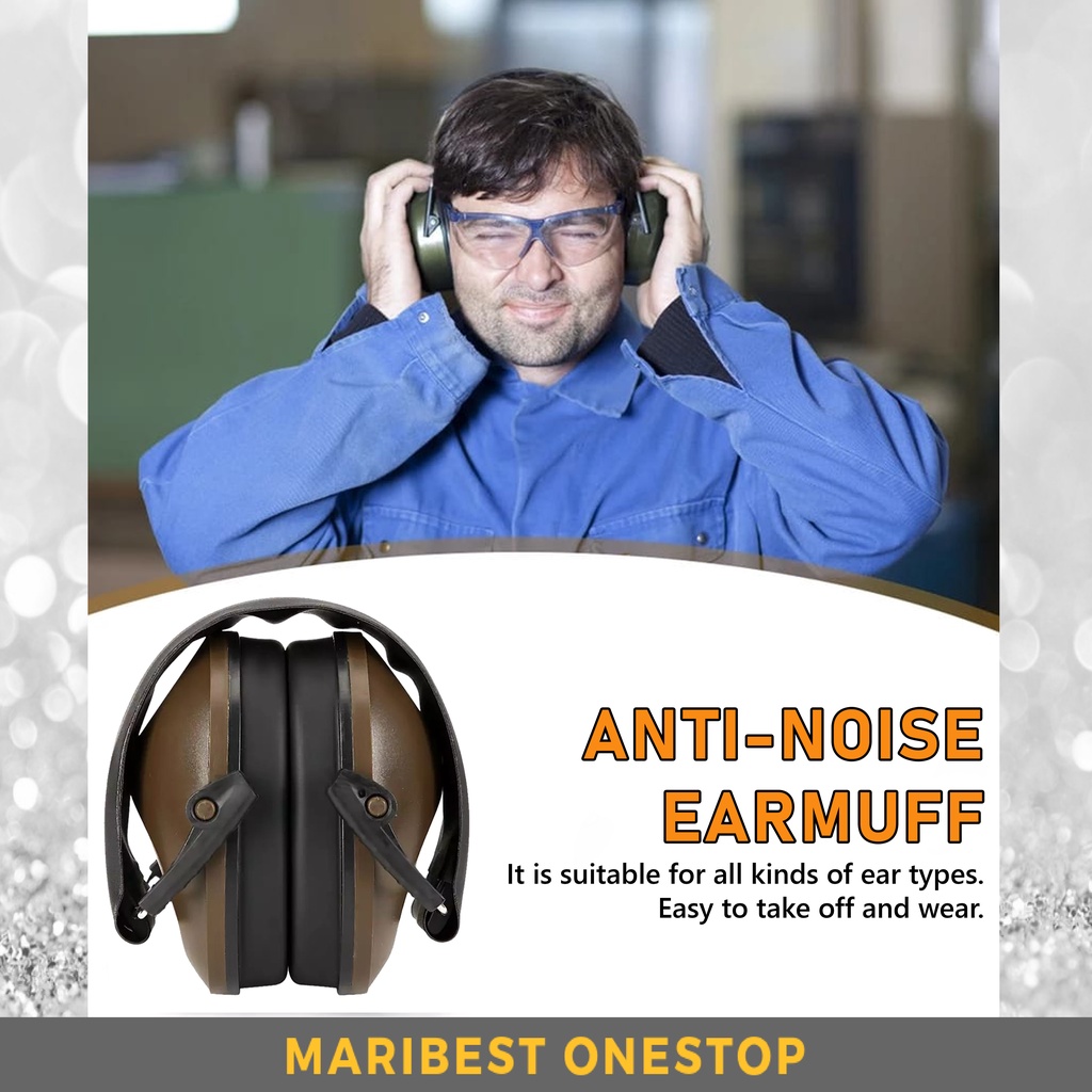 Foldable Hearing Protection Shooting Sport Outdoor Hunting Anti-Noise Earmuffs Noise Reduction Penutup Telinga 耳罩射击