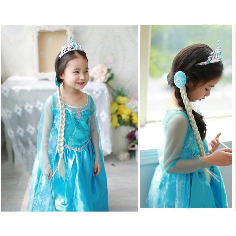 Frozen Dress Baju Baby Girls Dress Princess Elsa Costume Shimmer Dress with  Detachable Sparkling Cape Kids Tulle Long | Shopee Malaysia